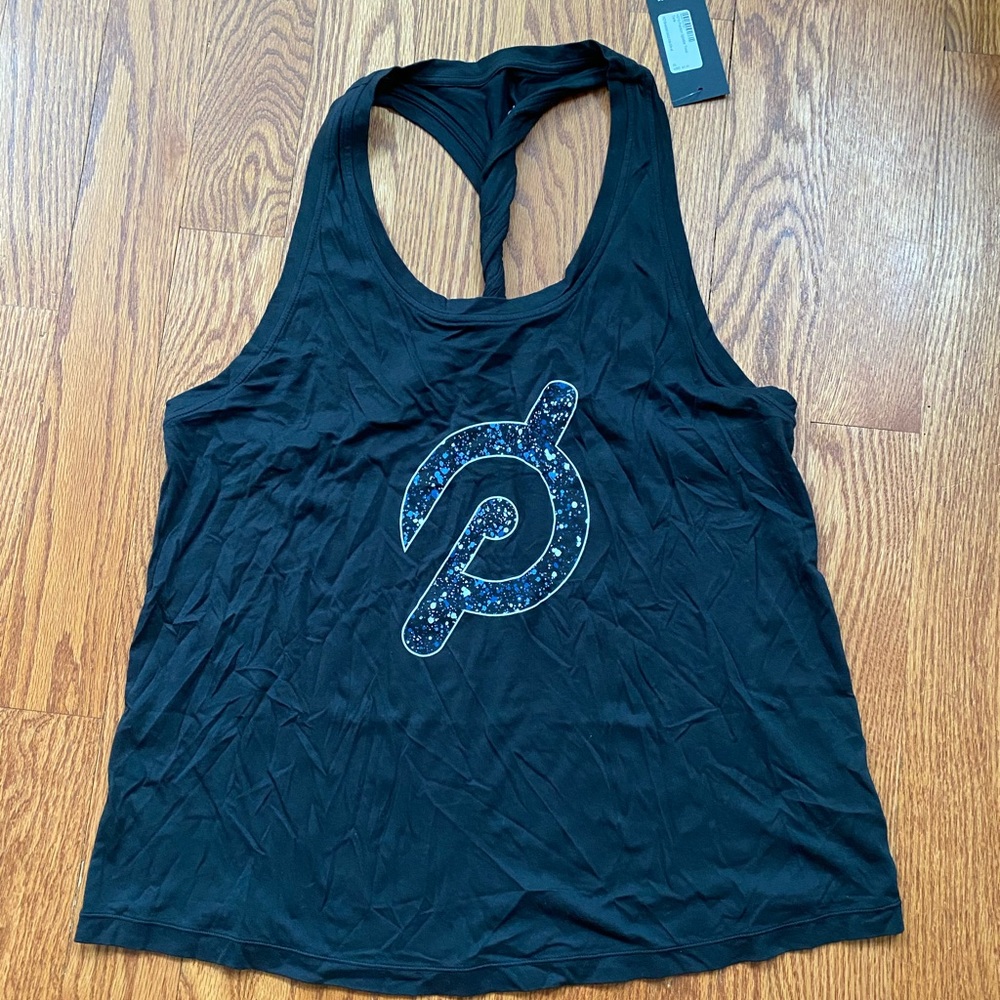 Peloton splatter twist tank L